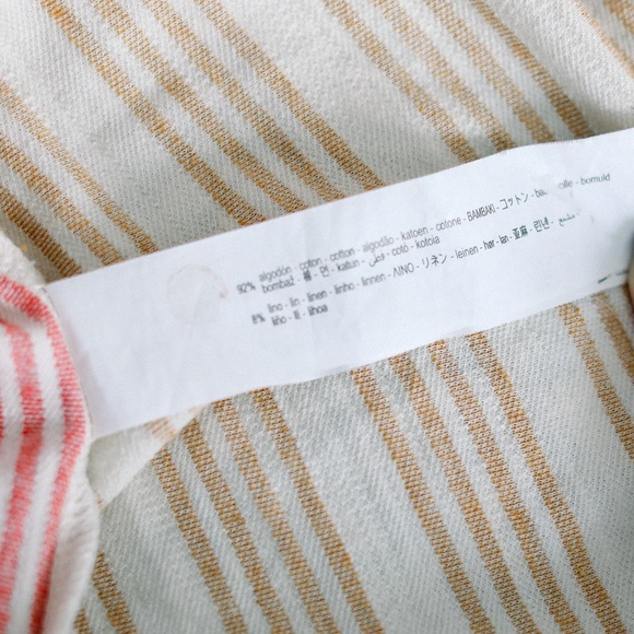 Zara Multicolored Striped Boho Beachy Tunic Maxi Dress Size Small - Picture 11 of 13